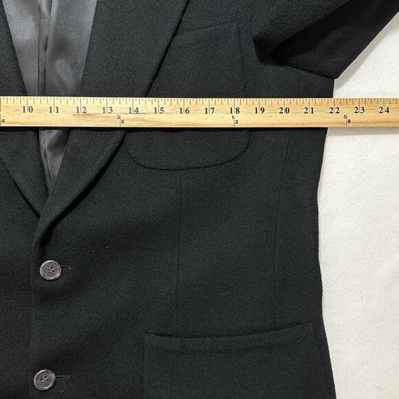 Jacobson's Men's 42 Regular 100% Pure Camelhair Suit Jacket Black Sport Coat USA - Picture 13 of 16